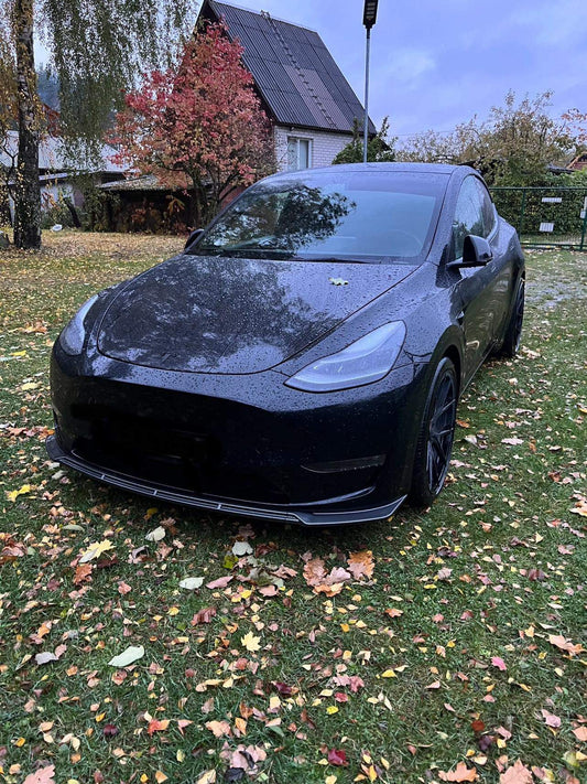 Tesla Model Y Front Lip Carbon Look